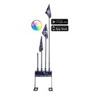  2  5150 Whips 187 4ft Led Whip Light Bluetooth Rgb Flag Pair Atv Utv
