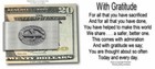 Vietnam Stainless Steel Money Clip Military Service Veteran Nam Vet Gratitude  