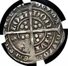 England  Edward Iii  1327-1377  Silver Groat  London Mint  Ngc Vf30