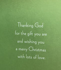 Dayspring Christmas Card With Envelope   Grandson   Religious