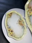 Limoges W g  Co  Antique Hand Painted Floral Dresser Vanity Tray Set Of 2