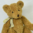 Animal Alley Brown Teddy Bear Soft Plush Stuffed Animal 2000 Tan Bow Sewn Nose
