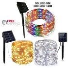 Solar String Lights Led Waterproof Copper Wire Xmas Garden Party Decor Outdoor