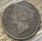 Newfoundland 1894 Obverse 1 20 Cents Silver Coin - Iccs -vf-20 - Nice Colour