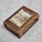 Antique Austrian Leather Souvenir Matchbox  salzburg Festung  Hohensalzburg