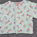 Vintage Arista Togs Baby Pajama Set Blue Bear Print Snap Front Size 2 Retro