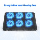 Laptop Cooling Pad  Laptop Cooler With 6 Quiet Fans For 12-17 Inch Notebook G   