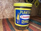 Planters Creamy Peanut Butter Advertising Jar 28 Oz With Lid