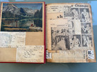 Vtg Family Scrapbook  Album  1940 s  1950 s Usa Americana Antique
