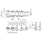 Tsubaki 60sk1cl Connecting Link  Sk-1 Attachment  Pk5