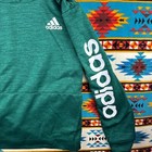 Adidas Hoodie Pullover Sweatshirt Big Logo Activewear Green Kids