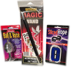 Deluxe Magic Kit 3 Trick Set Zig Zag Sliced Rope Ball Vase Kid Magician Wand Toy