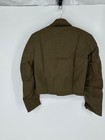 Vintage 1950   s Us Army Jacket Wool Field Uniform Cropped Military Coat 1 Patch