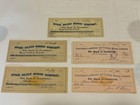 Virginia City Nevada Bank Of California 5 Check Lot Rn-x7 Ophir   Con California