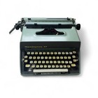 Vintage Remington Rand 11 Green Typewriter 1960s Great Britain Swedish Keyboard 