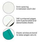 Leuchtturm1917 Medium A5 Dotted Hardcover Notebook  emerald  249 Numbered Pages