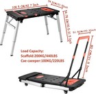 Folding Work Table Portable Workbench  Sawhorse  Scaffold  Platform  Car Creeper