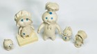 Vintage Pillsbury Dough Boy Family Rubber Figures Featuring Mom  Kids   Dog 
