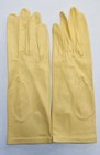 Vintage Ladies kids Lavabile Yellow Leather Gloves Size 7 5 New Without Tags