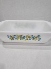 Vtg Glasbake Blueberry 1 1 2 Qt Loaf Pan  522