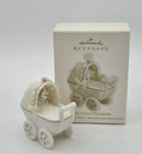 Hallmark Keepsake Baby   s First Christmas Porcelain Baby Carriage  2011