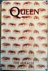 1989 Original Queen The Miracle Poster 36x24    Rock Band Freddie Mercury Eyes