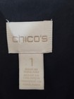 Chico s Women s Black Long-sleeve Dress Shirt Us Size M  professional  feminine