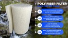Half Off Ponds Poly Fiber Filter Media Pad - 2 Inch Thick - 28  X 24 