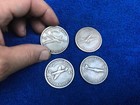 Lot Of 4 1941 42 43 1944 German  10 Reichsmark Airplane Wwii Commemorative Coins