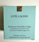 Estee Lauder Resilience Multi-effect Night Tri-peptide Face Creme Cream 2 5oz Bx