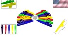 16pcs Plastic Kazoos In Vibrant Colors With Replacement Diaphragms - Joy For All