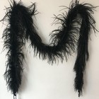 72-inch Black Ostrich Feather Boa - Glamorous Accessories For Weddings   More