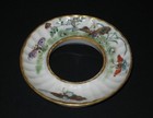 Chinese Famille Rose Fluted Porcelain Cup Stand  Qing Dynasty  Tongzhi 1862-1874