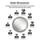 1000pcs Hotfix Rhinestones Crystal Glass 10size  ss3-ss30 navy Blue 