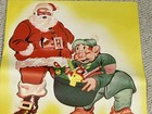 Vintage Santa Claus Store Poster For Toytown - 2-sided - Unused