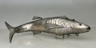Vintage Large Articulated Silver Fish Spice Box 270g -  94759