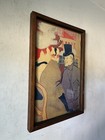 Toulouse Lautrec French Antique Modern Art Nouveau Tapestry Scarf Old Vintage