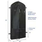 Simple Houseware 60-inch Heavy Duty Garment Bag With Pockets  Assorted Sizes 