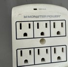 Monster Just Power It Up 6 Outlets Wall Tap Surge Protector W usb Untested Sku g