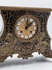 Rare Antique French Rococo Mantel Clock Chinoiserie Inlay Bell Strike  Read  