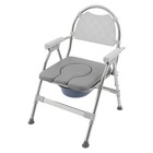 Foldable Toilet Chair  Toilet Chair With Padded Seat Plate And Toilet Bucket New