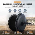 Snow E-bike Conversion Kit 36v 48v 500w Rear Rotate Hub Motor Wheel 20 24 26inch