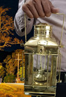 Ship Lantern Nautical Brass Oil Lamp Vintage Maritime Light Boat Antique Anchor