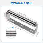2 Pack 1 5x10in Stainless Steel Conveyor Roller W bracket  Spring Loaded