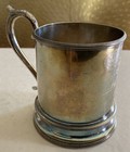 Antique 1856 American Coin Silver Handled Cup Ball Black Co E g Maker  191gr