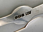 Mappin   Web Sterling Silver Asparagus Tongs 4 1 8   Sheffield  Circa 1936