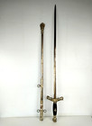 Antique Mc Lilley   Co Masonic Knights Templar Sword W  Ornate Enameled Scabbard