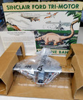 Vintage 1996 Spec Cast Sinclair Ford Tri-motor Airplane Coin Bank Nib 1 Of 5000