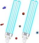 2 Pieces Uv Light Bulbs 9 Watt Uv-c G23 Base Bulb 9w Replacement Clear New