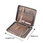 Vintage Metal Cigarette Case     20 Cigarette Pocket Storage Holder With Gift Box